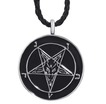 Personalitate Retro Gothic Metal Demon, Satana Amuleta Pandantiv Colier pentru Bărbați Rock Party Locomotiva Bijuterii