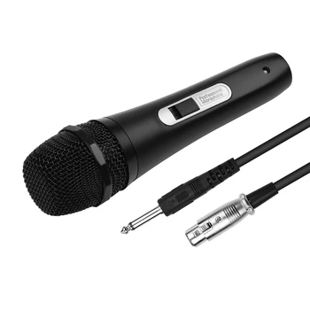 Portabil cu Fir Microfon Dinamic Microfon XLR Cablu 6,35 mm Plug pentru Karaoke Live Streaming Discurs 3/5 Metri Audio Sârmă