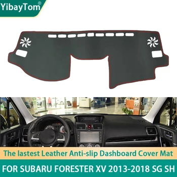Rang înalt Durabil de Piele PU tabloul de Bord Anit-alunecare, Anti-UV Protector mat Pentru Subaru Forester xv 2013-2018 SG SH accesorii