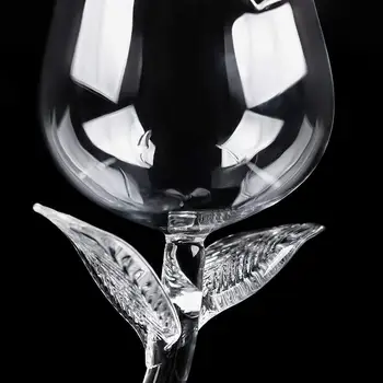 Rose Pahar de Vin Set de 2 Creativ Floare Trandafir Pocalul de Ochelari pentru Petrecere Bucatarie Bar Sărbătoare Mână cu sufletul la gură de Cristal Cocktail de Vin