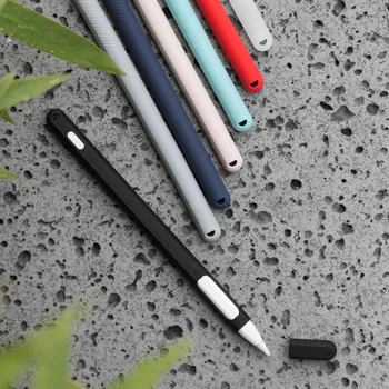 Silicon moale Caz Pentru Apple Pencil 2 Caz de Protecție Pentru iPad Creion 2 Pac Sfat Titularul de Acoperire Tableta Touch Pen Stylus Husa Maneca