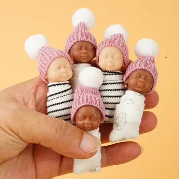 Simulare Ornamente Pentru Copii Se Ocupe De Jucărie Cu Real Haine, Pălării De Deget, Papusa Simulare Baby Doll Foto Accesorii