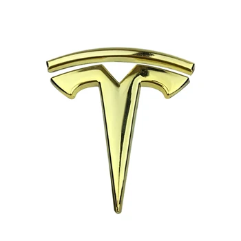 Styling auto 3D Metal pentru Tesla autocolante Model S Model X 3 P100D P85D 200 de logo-ul de caroserie Coada Embleme Insigna Partea Fender Autocolante