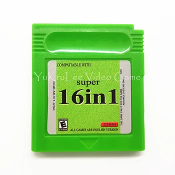 Super All in 1 Colectie de 16 Biți Joc Video Compilatie Cartuș de Card pentru Consola Nintendo GBC Limba engleză