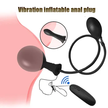 Super Mari Gonflabile Mari Anal Plug Extensibil Vibrator Pompa Dilatator Anal Extensibil Vibrator Butt Plug Anal Bile Jucarii Sexuale
