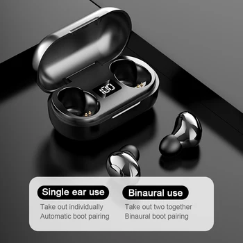 TWS wireless bluetooth 5.0 cască display digital binaurale in-ear sport rezistent la apa de reducere a zgomotului stereo 9D subwoofer dopul