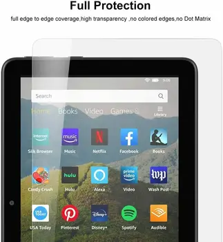 Tableta Temperat Pahar Ecran Protector Coperta pentru Amazon fire HD 8 10 Gen 2020 Tableta Rezistent la zgarieturi Folie de Protectie