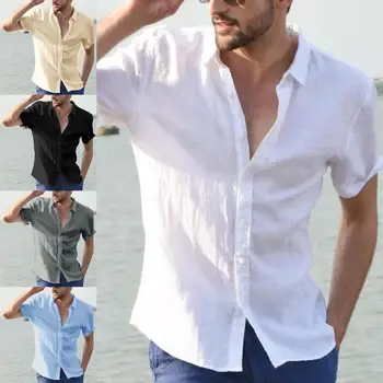 Tricouri Topuri de Vara Bluze Bluze Casual tricouri polo Maneca Scurta Beach Bluza Guler de Turn-down Cămașă Bărbați îmbrăcăminte de Lucru pentru Bărbați Streetwear