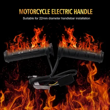 Universal 22MM ghidon Motocicleta Electrica Hot Mânere Încălzite Mâner Ghidon mai Cald manillar Prindere Fierbinte 12V Pereche