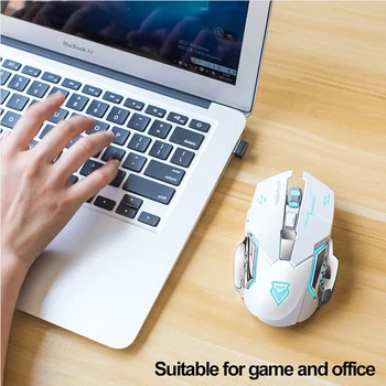 Upgrade X8 Încărcare Wireless Joc Mouse-ul Mut Luminos Mecanice 2.4 Ghz Wireless Optical calculatoare-Accesorii pentru PC Gamer