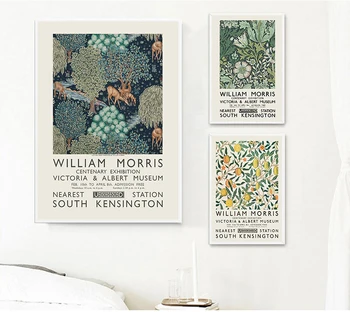 William Morris Panza de Imprimare Muzeul Victoria și Albert Expoziție de Afiș de Metrou din Londra Art Nouveau Pictura Decor de Perete