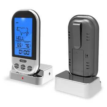 Wireless Digital cu Sonda Termometru de Carne Pentru Gratar Fumător Alimente GRATAR Cuptor Termometru Cu Cronometru cu Alarmă de Bucătărie de Gătit Instrument