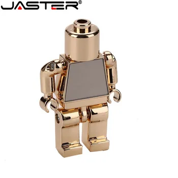 ASTER Metal Mini Robot USB 2.0 Deschizator de Sticle Unitate Flash USB de 128GB 64GB 32GB 16GB 8GB 4GB USB Memory Stick cadou de ziua Mare