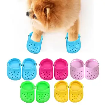 Animale De Companie Pantofi Respirabil Sandale Pentru Câini De Talie Mică Bomboane Colorate Găurit Pantofi De Vara Câine Pantofi Ochiurilor De Plasă Respirabil Catelus Pentru Animale De Companie Mici