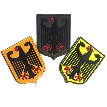 Broderie Patch Germania Eagle Shield Patch-Uri Tactice Emblema Insigne Aplici Patch-Uri Brodate Pentru Rucsac Jachete
