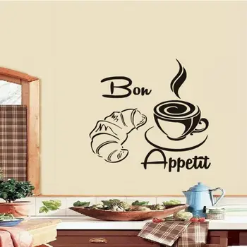 Cafea Cu Barba de Vinil Autocolante de Perete Impermeabil Perete Decal Design Acasă Tapet Pentru Magazin de Cafea Bucătărie Autocolante SA123