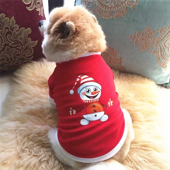 Crăciun Câine Haine De Bumbac Îmbrăcăminte Pentru Animale De Companie Mici Pentru Câini De Talie Medie Vesta Camasa De Anul Nou Costum Catelus Chihuahua De Companie Vesta Camasa