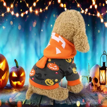 Câine De Companie Drăguț Costum De Halloween, De Crăciun, Haine De Câine Amuzant Costum De Dovleac Cosplay Dress Up Bulldog Francez Pug Haina