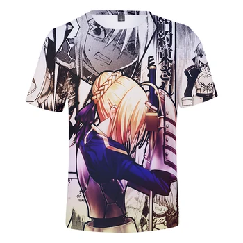 De Vânzare la cald Anime Fate Stay Night Bărbați/femei Cool 3D Imprimate T-shirt Stil Casual Tricouri Unisex Streetwear Topuri