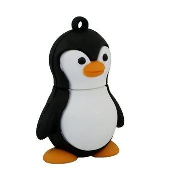 De Vânzare la cald USB Flash Drive Pinguin Drăguț USB 2.0 Stick de Memorie Flash Pen Drive 8GB 16GB 32GB 64GB, 128GB, 256GB Pendrive Disc Cadou