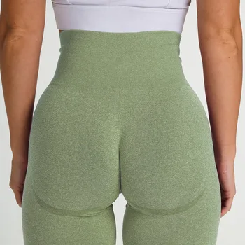 Fără Sudură De Sport Pantaloni Scurți Pentru Femei Hip Push-Up Scurt Jambiere Talie Mare Sală De Gimnastică Yoga Pantaloni Scurți Burtica Control Antrenament De Fitness Pantaloni Scurți
