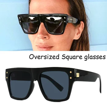 Moda Supradimensionate Pătrat de Metal ochelari de Soare Femei 2022 Mare Lux Ochelari de Soare Barbati Lady Nuante Oculos Retro De Sol UV400 Ochelari