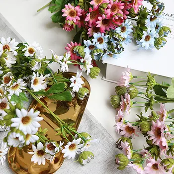 Mătase Artificială Luciu De Flori Flori False Din Plastic Buchet Floral Home Garden Decor De Nunta