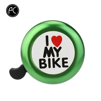 PCycling Clopot de Biciclete I Love My Bike Tipărite Sunet Clar Aliaj de Aluminiu MTB Biciclete Rutiere de Avertizare de Alarmă Mini sună Clopotul pentru Copii