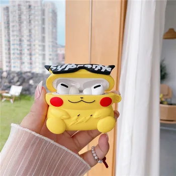 Pokemon Go Gengar Pikachu AirPods 3 2 Pro Caz Cască Bluetooth Pokeball Figura Anime Kawaii Încărcare Fără Fir Căști Acoperi
