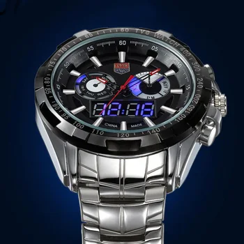 TVG Brand de Top Ceas Barbati Ceasuri Sport Mâinile Luminos Afișaj Dual Cuarț Ceasuri de mana Multifunctional Înot Ceas Reloj Hombre